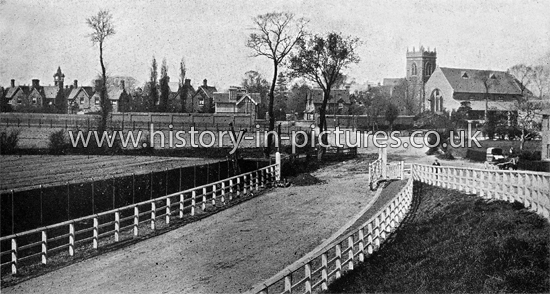 Dr Barnardos, View of the Entrance from the Railway Station, to the Girls Village Homes, Barkingside, Essex